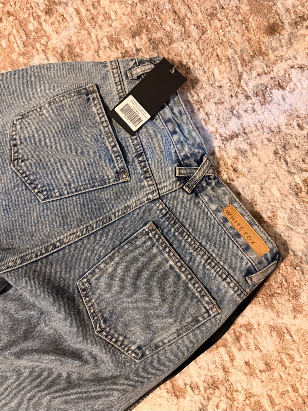 White Fox Boutique High-Rise Light Blue Denim Jeans